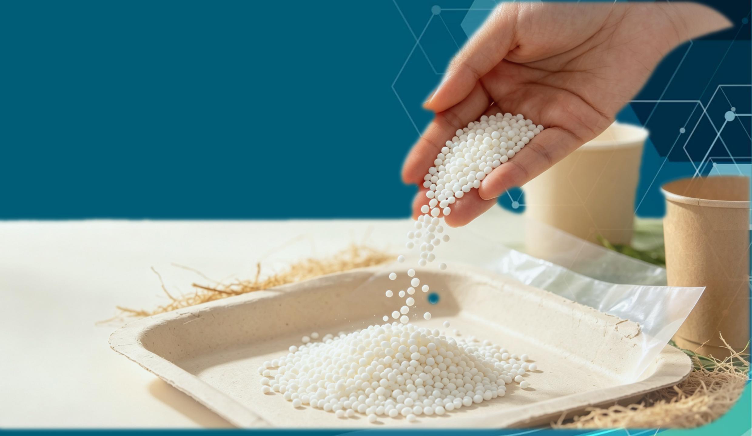 PHA material pellets in laboratory testing